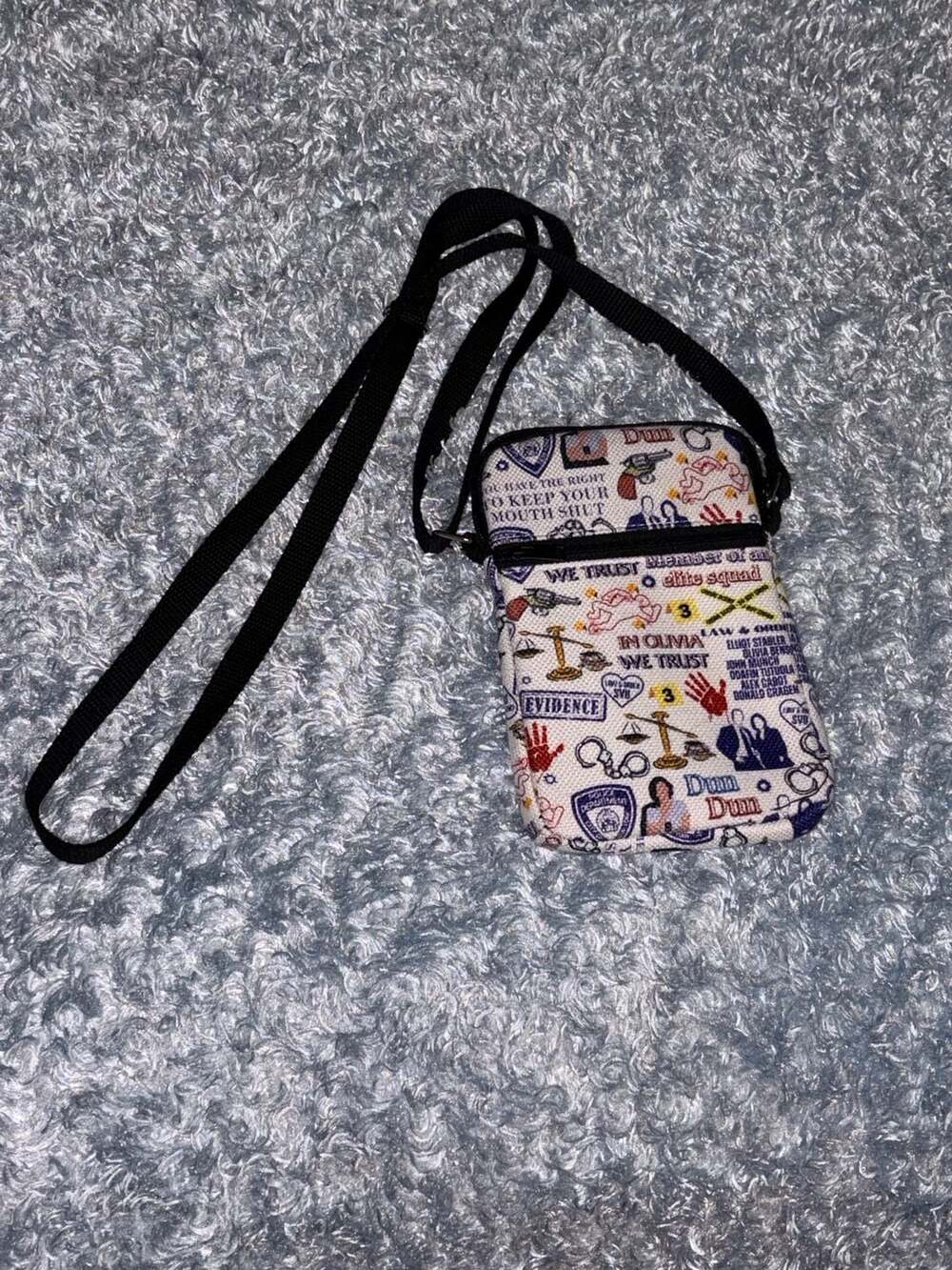 Law & Order SVU Special Victims Unit Theme Crossbody Cell Phone Purse - Picture 2 of 5